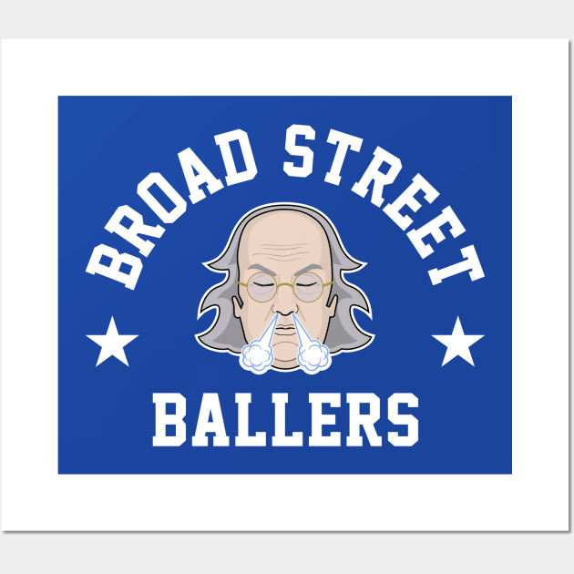 Broad Street Ballers - Blue Wall Art by KFig21